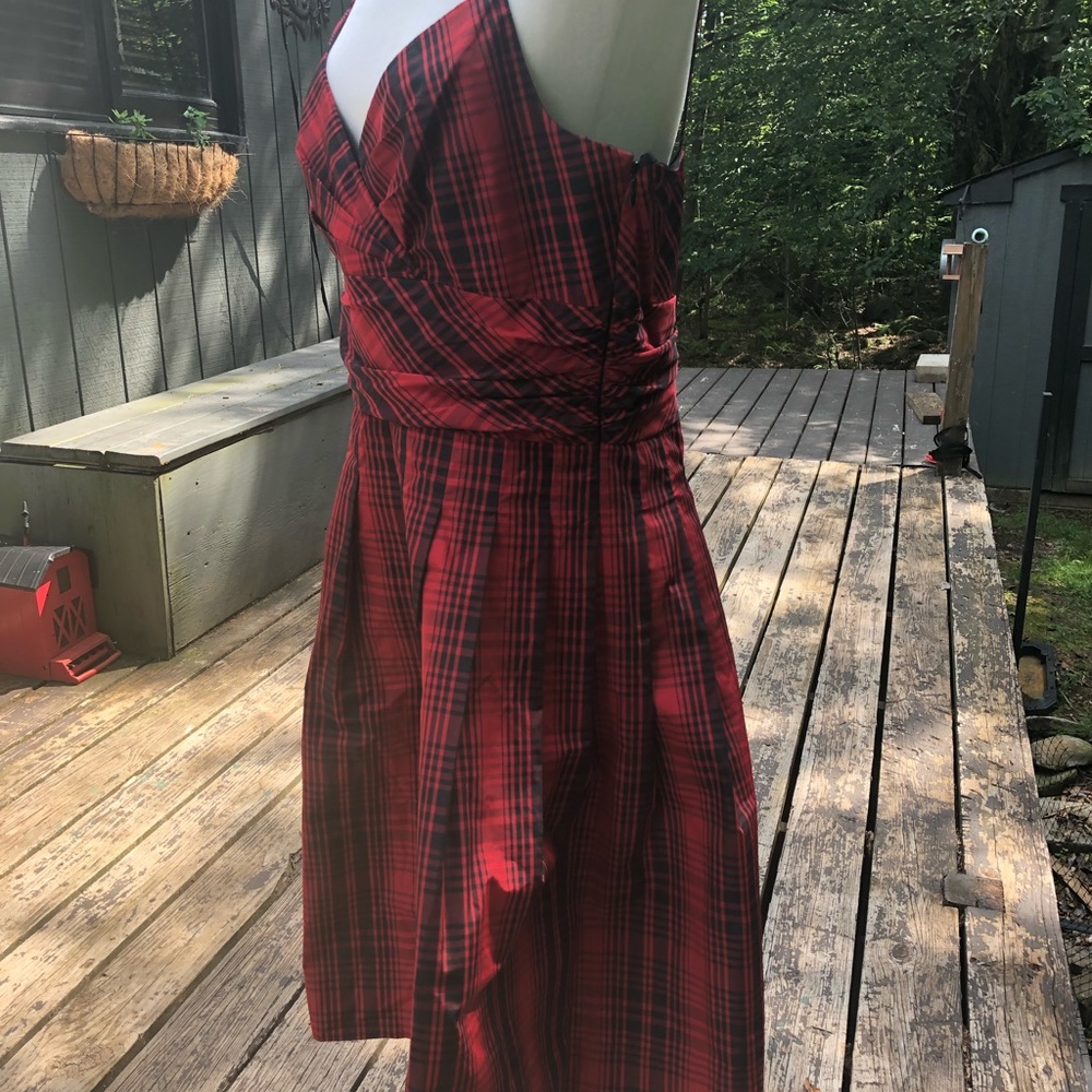 Ralph Lauren plaid dress.